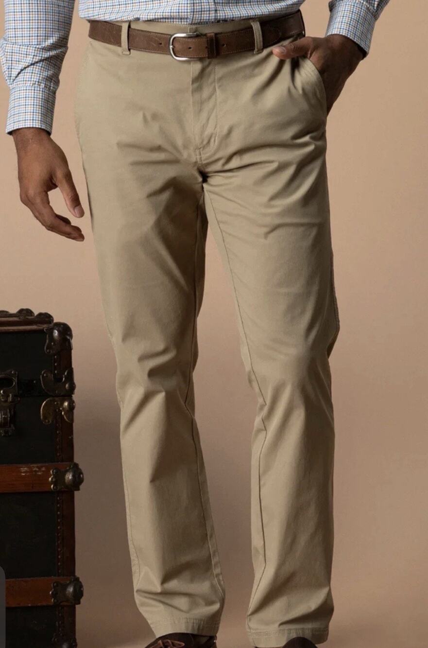 Duck Head Performance Pants Mens 35x32 Khaki Quick Dry Stretch